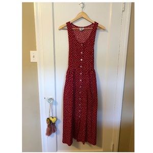 Vintage midi button up dress